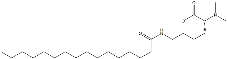 (R)-2-(Dimethylamino)-6-(hexadecanoylamino)hexanoic acid Structure