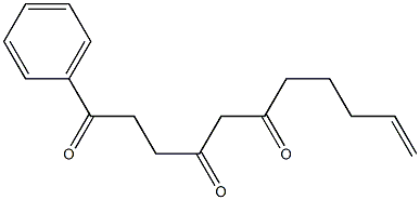 1-Phenyl-10-undecene-1,4,6-trione,,结构式