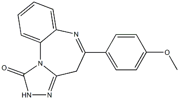 2,4-Dihydro-5-(4-methoxyphenyl)-1H-[1,2,4]triazolo[4,3-a][1,5]benzodiazepin-1-one|