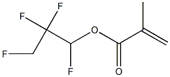 Methacrylic acid (1,2,2,3-tetrafluoropropyl) ester,,结构式