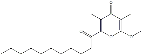  6-Methoxy-3,5-dimethyl-2-(1-oxoundecyl)-4H-pyran-4-one