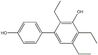 2,4,5-Triethyl-1,1'-biphenyl-3,4'-diol,,结构式
