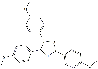 2,4,5-Tris(4-methoxyphenyl)-1,3-dioxolane 结构式