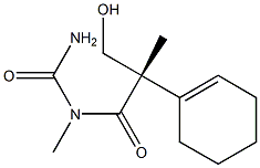 (+)-[(S)-3-ヒドロキシ-2-(1-シクロヘキセン-1-イル)-2-メチルプロパノイル]-1-メチル尿素 化学構造式