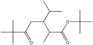 3-Isopropyl-2,6,6-trimethyl-5-oxoheptanoic acid tert-butyl ester Struktur