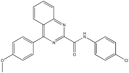 N-(4-Chlorophenyl)-4-(4-methoxyphenyl)quinazoline-2-carboxamide Structure