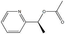 Acetic acid (S)-1-(2-pyridinyl)ethyl ester Structure