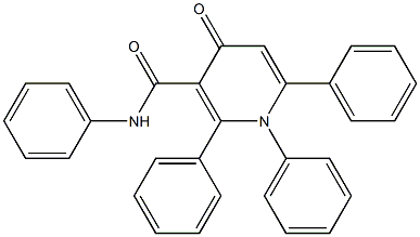 1,4-Dihydro-4-oxo-N,1,2,6-tetraphenylnicotinamide Struktur