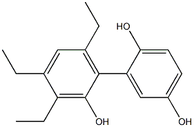 3',4',6'-Triethyl-1,1'-biphenyl-2,2',5-triol,,结构式