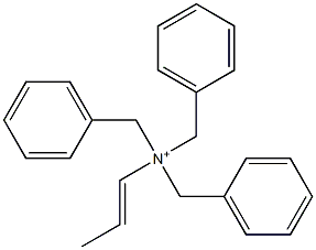 (1-Propenyl)tribenzylaminium 结构式