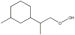 [2-(3-Methylcyclohexyl)propyl] hydroperoxide Structure