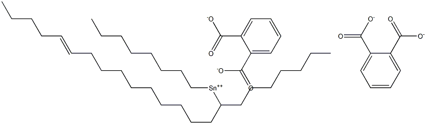 ビス[フタル酸1-(10-ペンタデセニル)]ジオクチルすず(IV) 化学構造式