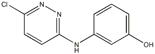 3-(6-Chloro-3-pyridazinylamino)phenol 结构式