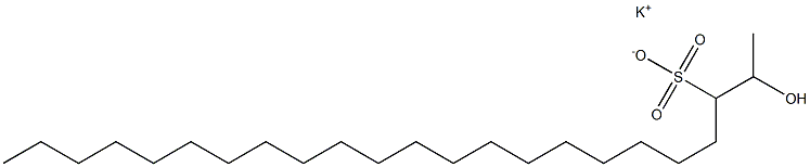 2-Hydroxytricosane-3-sulfonic acid potassium salt Structure