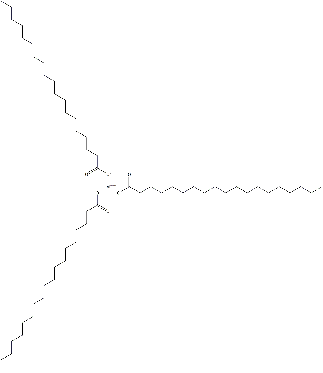 Trinonadecanoic acid aluminum salt Structure