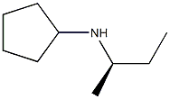 (R)-N-シクロペンチル-2-ブタンアミン 化学構造式