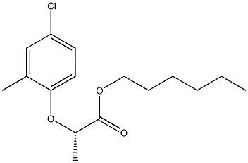 (S)-2-(4-Chloro-2-methylphenoxy)propionic acid hexyl ester,,结构式