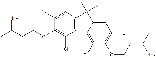 4,4'-[Isopropylidenebis(2,6-dichloro-4,1-phenyleneoxy)]bis(2-butanamine)