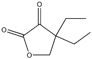 Dihydro-4,4-diethylfuran-2,3-dione Struktur