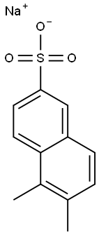 5,6-Dimethyl-2-naphthalenesulfonic acid sodium salt Struktur