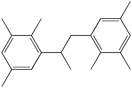 3,3'-(1,2-プロパンジイル)ビス(1,2,5-トリメチルベンゼン) 化学構造式