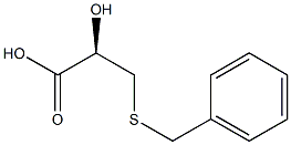 (-)-3-(ベンジルチオ)-L-乳酸 化学構造式