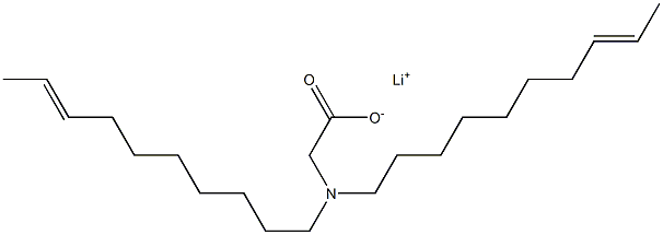 N,N-Di(8-decenyl)aminoacetic acid lithium salt Structure