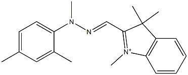 1,3,3-Trimethyl-2-[[2-methyl-2-(2,4-dimethylphenyl)hydrazono]methyl]-3H-indolium
