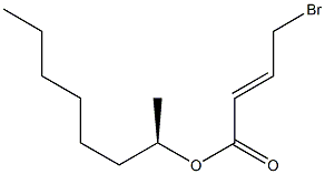 [E,(-)]-4-Bromocrotonic acid (R)-1-methylheptyl ester|