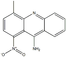 4-メチル-9-アミノ-1-ニトロアクリジン 化学構造式