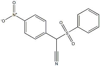 2-(4-Nitrophenyl)-2-phenylsulfonylacetonitrile 结构式