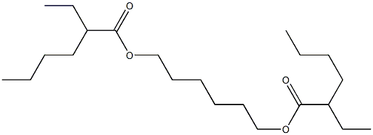 ビス(2-エチルヘキサン酸)1,6-ヘキサンジイル 化学構造式
