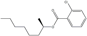 (-)-o-クロロ安息香酸(R)-1-メチルヘプチル 化学構造式