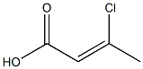 (Z)-3-Chloro-2-butenoic acid Structure