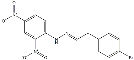 4-Bromophenylacetaldehyde 2,4-dinitrophenyl hydrazone,,结构式