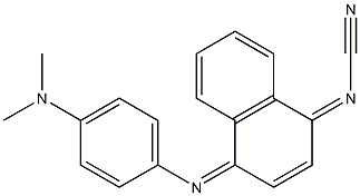 [[4-[[4-(Dimethylamino)phenyl]imino]naphthalen-1(4H)-ylidene]amino] cyanide Struktur