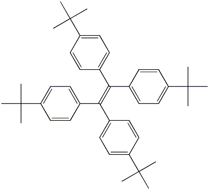 1,1,2,2-Tetrakis(4-tert-butylphenyl)ethene 结构式