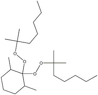 2,6-Dimethyl-1,1-bis(1,1-dimethylhexylperoxy)cyclohexane Struktur