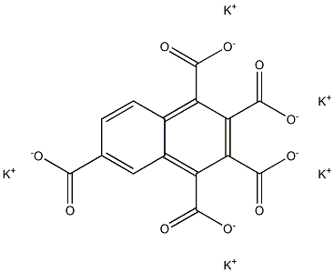 1,2,3,4,6-Naphthalenepentacarboxylic acid pentapotassium salt Struktur