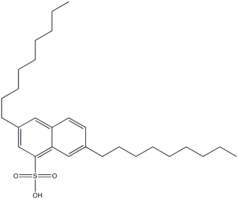 3,7-ジノニル-1-ナフタレンスルホン酸 化学構造式
