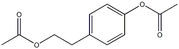 Acetic acid 4-(2-acetoxyethyl)phenyl ester Structure