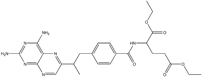 2-[4-[2-(2,4-Diaminopteridin-6-yl)propyl]benzoylamino]glutaric acid diethyl ester