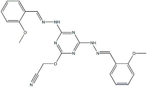 2-Cyanomethoxy-4,6-bis[2-(2-methoxybenzylidene)hydrazino]-1,3,5-triazine