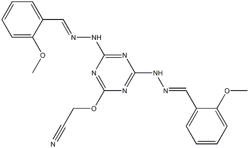 2-Cyanomethoxy-4,6-bis[2-(2-methoxybenzylidene)hydrazino]-1,3,5-triazine|