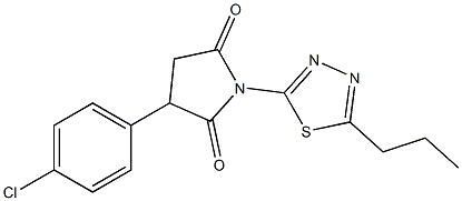 1-(5-Propyl-1,3,4-thiadiazol-2-yl)-3-(4-chlorophenyl)pyrrolidine-2,5-dione