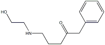 1-Benzyl-4-[(2-hydroxyethyl)amino]-1-butanone Structure