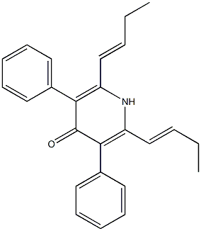 2,6-Di(1-butenyl)-3,5-diphenylpyridin-4(1H)-one Structure