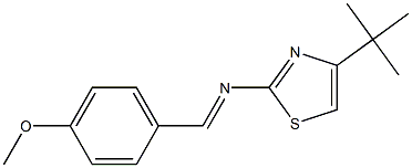 4-tert-Butyl-2-[(4-methoxybenzylidene)amino]thiazole