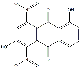 1,6-Dihydroxy-5,8-dinitroanthraquinone Struktur