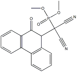 [(9-Oxo-9,10-dihydrophenanthren)-10-yl]dicyanomethylphosphonic acid dimethyl ester Structure